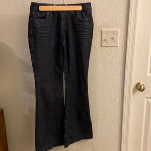 Express flare jeans mid rise size 4 Eva fit & flare